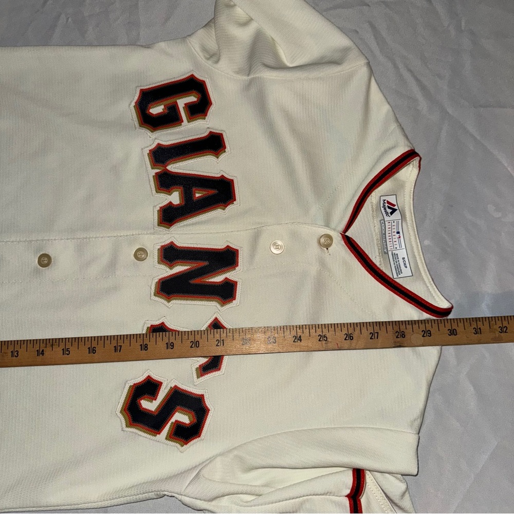 San Francisco Giants Majestic Official Cool Base Jersey Tan Size S - Picture 4 of 6